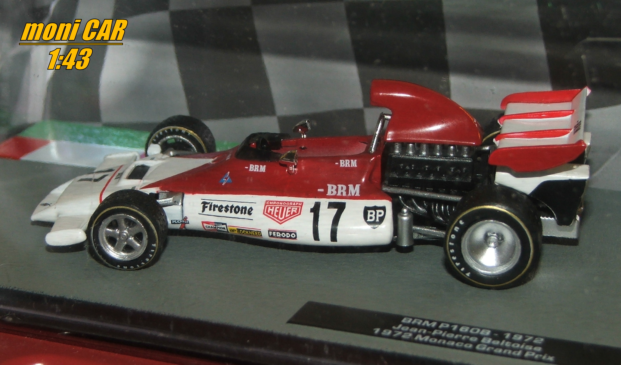 BRM P160B No.17 Jean-Pierre Beltoise Monaco GP - 1972 (1:43) Altaya/IXO