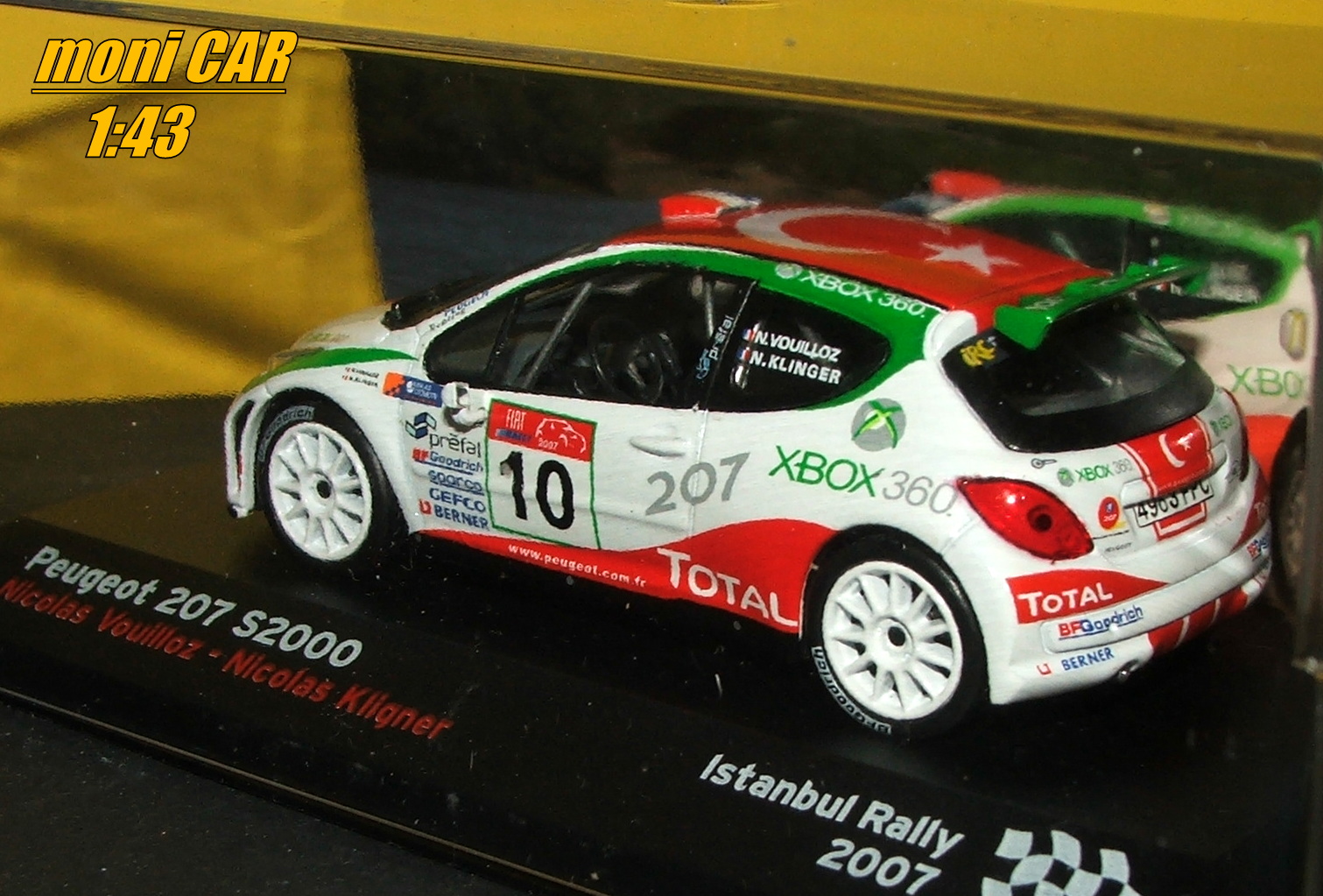 PEUGEOT 207 S2000 No.10 - Nicolas Vouilloz - Nicolas Klinger - Istanbul Rally 2007 (4:43) Altaya/IXO
