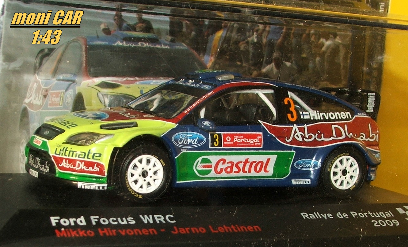 FORD Focus WRC No.3 - Mikko Hirvonen - Jarno Lehtinen - Rally de Portugal 2009 (1:43) Altaya/IXO