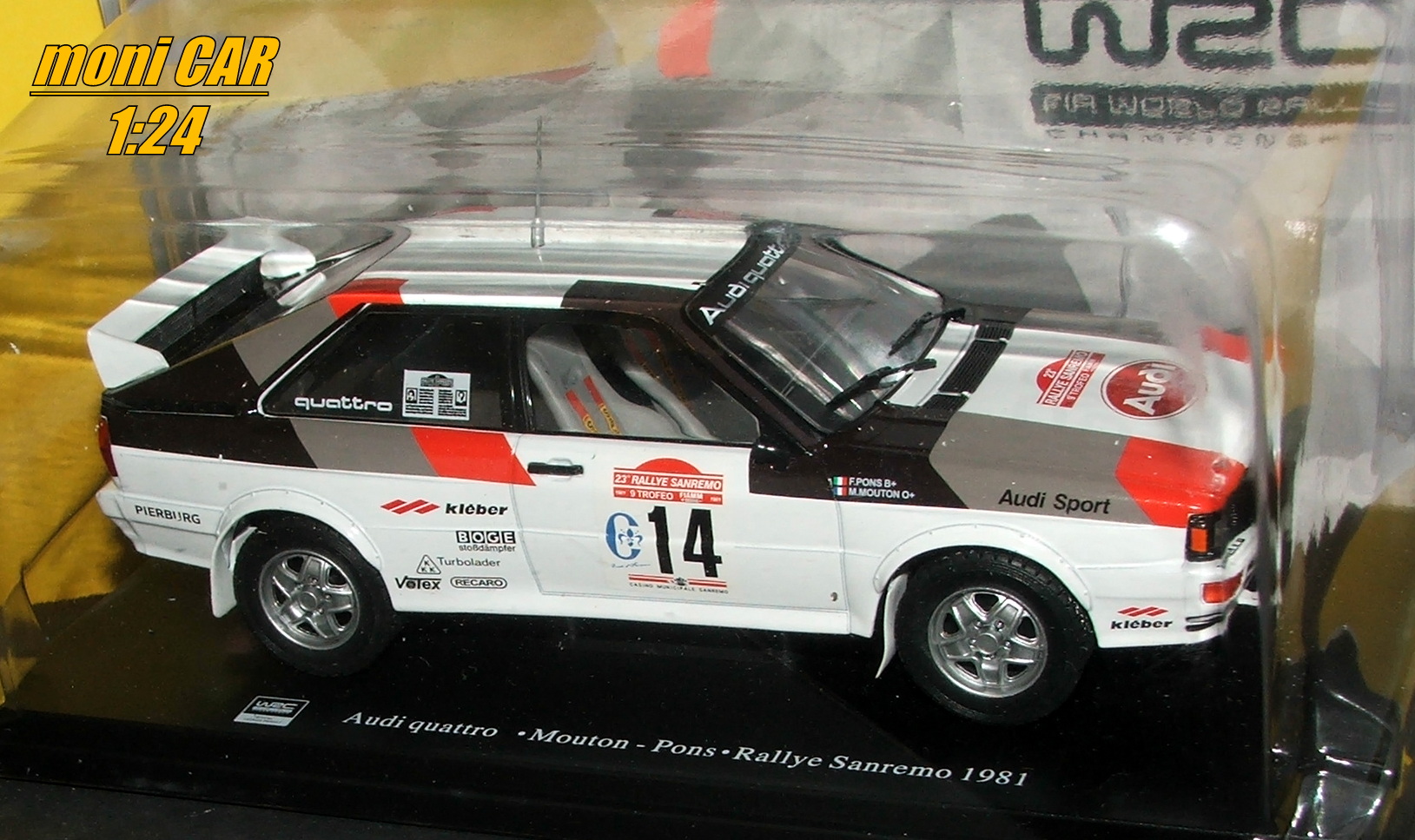 AUDI Quatro No.14 - Michèle Mouton - Fabrizia Pons - Winners Rally Sanremo 1981 (1:24) HASCHETTE