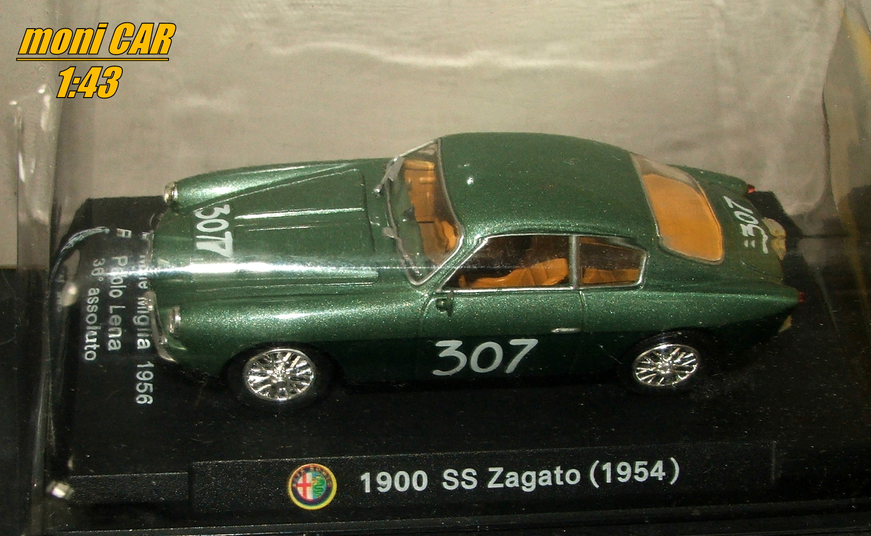 ALFA ROMEO 1900 SS Zagato No.307 - Paolo Lena - Millie Miglia 1956 (1:43) HASCHETTE