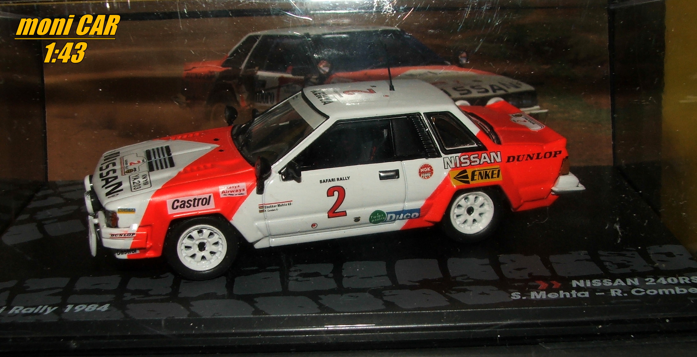NISSAN 240RS No.2 - S. Mehta - R. Combes Safari Rally 1984 (1:43) Altaya/IXO