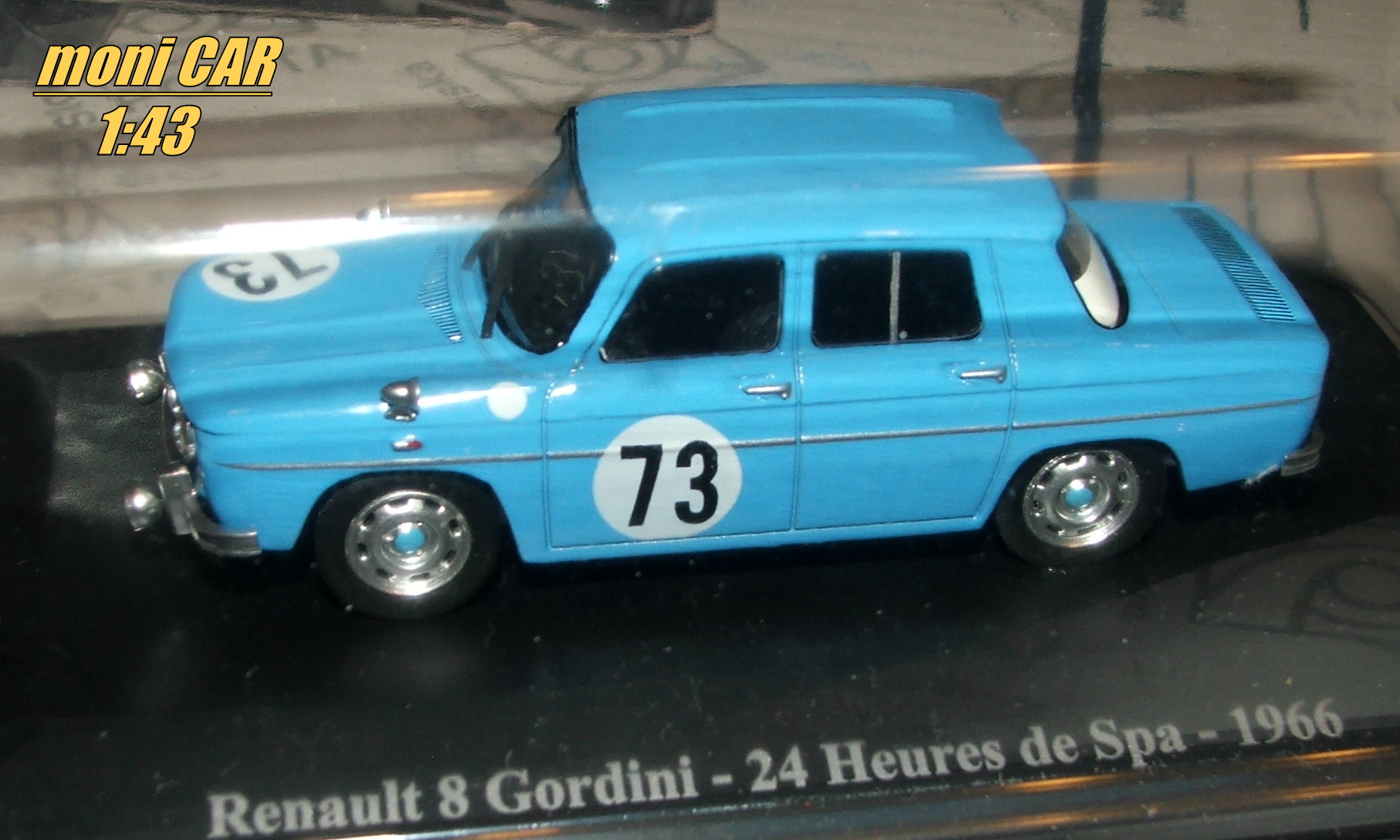 RENAULT 8 Gordini No.73 - J. Vinatier - M. Bianchi - 24 heures de Spa 1966 (1:43) ELIGOR