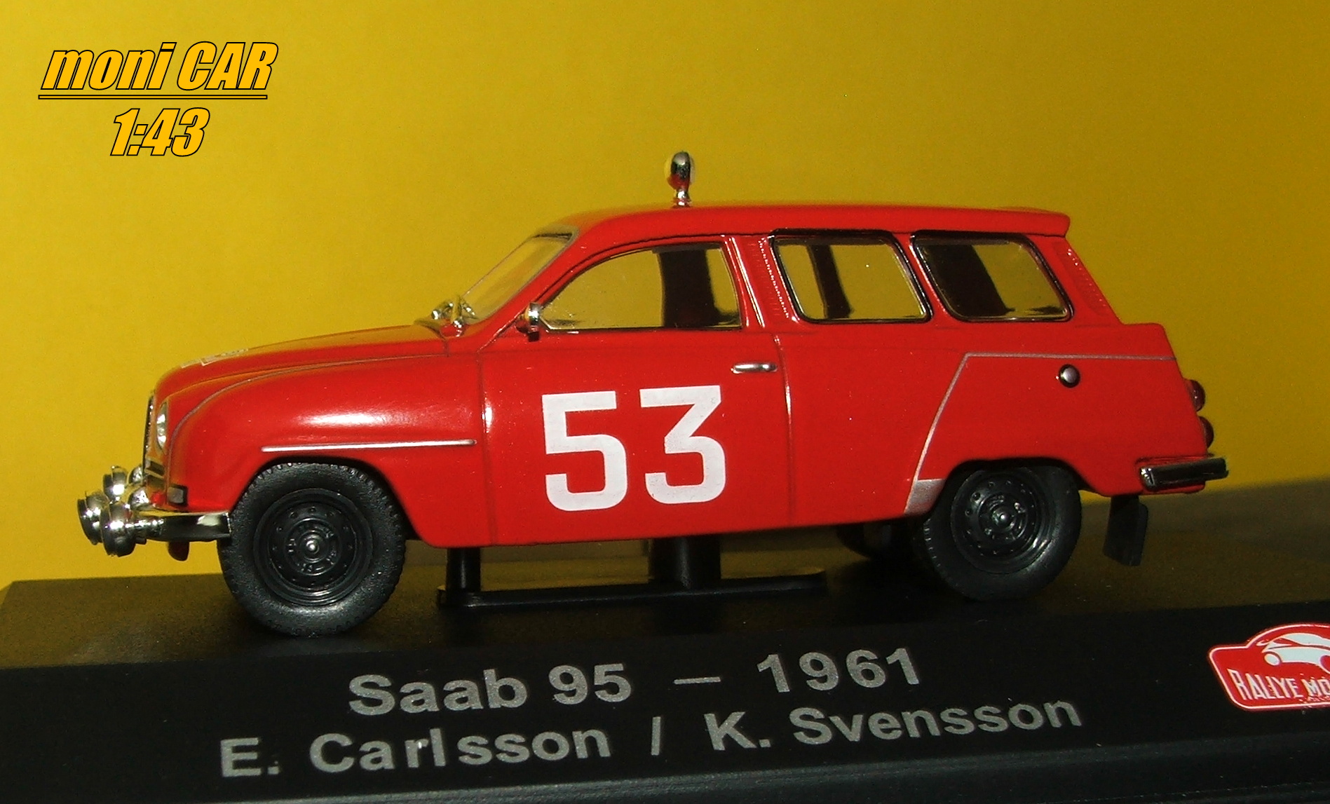 SAAB 95 No.53 - E. Carlsson - K. Svensson Rallye Monte Carlo 1961 (1:43) ATLAS
