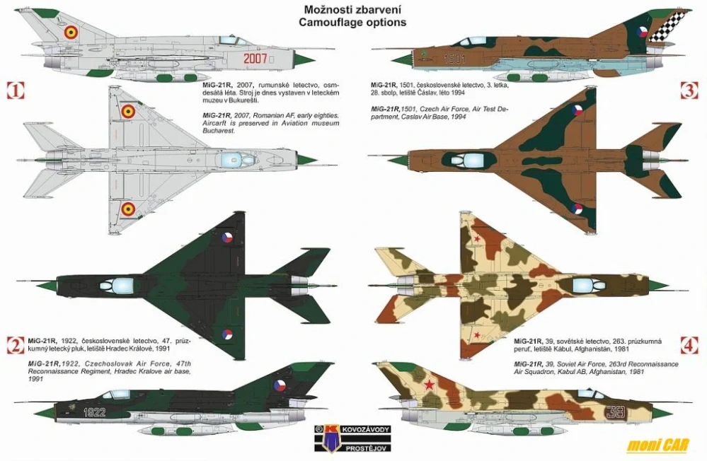 MiG-21 "FISCHBED H" European Users (1:72) KPM