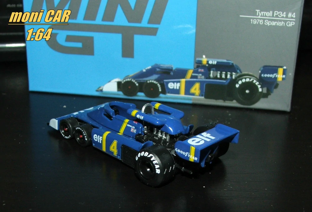 TYRRELL P34 No.4 - Patrick Depailler - GP Španielska 1976 (1:64)  MINI GT