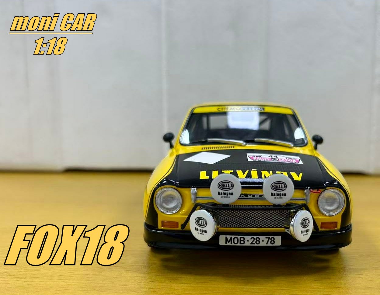 Škoda 130 RS No. 44 - Václav Arazim - Pavel Šedivý - Chemopetrol Litvínov - Rally Škoda 1983 (1:18) FOX18