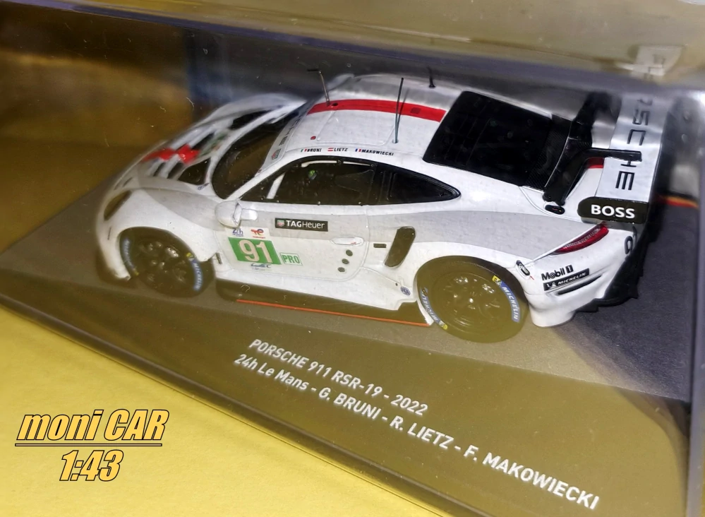 PORSCHE 911 RSR-19 No.91 - G. Bruni - R Lietz - F. Makowiecki - Winner LMGTE-Pro 24h LeMans 2022 (1:43) DeAgostini