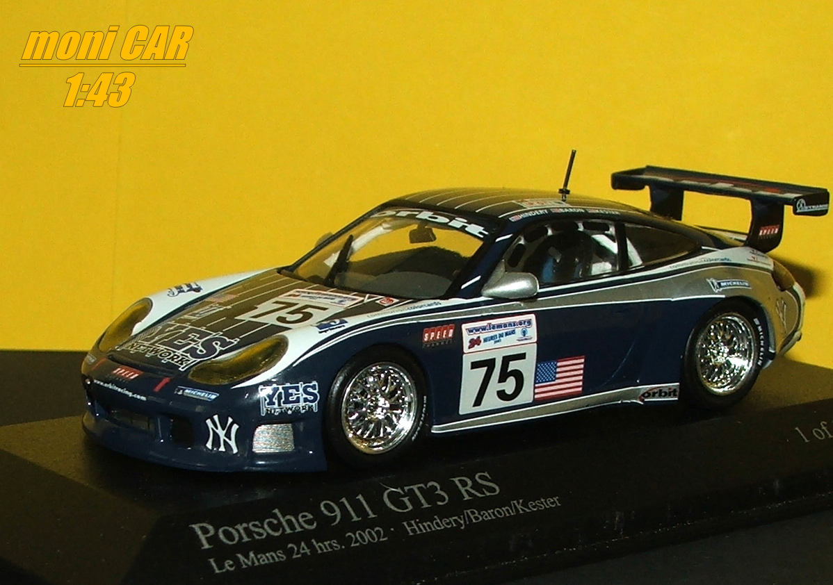 PORSCHE 911 GT RS 24 h Le Mans 2002 Hindary/Baron/Kester (1:43) MINICHAMPS