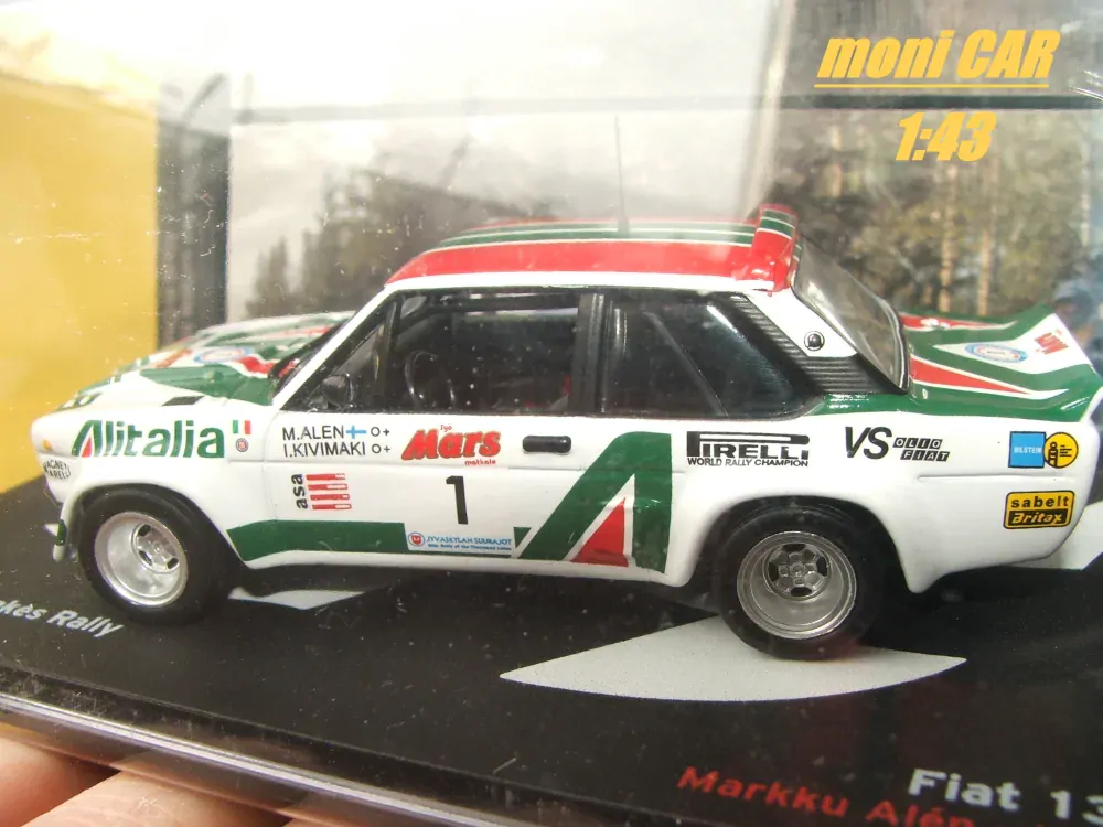 FIAT 131 Abarth No.1 Markku Alen-Mikka Kivimäki 29th 1000 Lakes Rally 1979 (1:43) Altaya/IXO