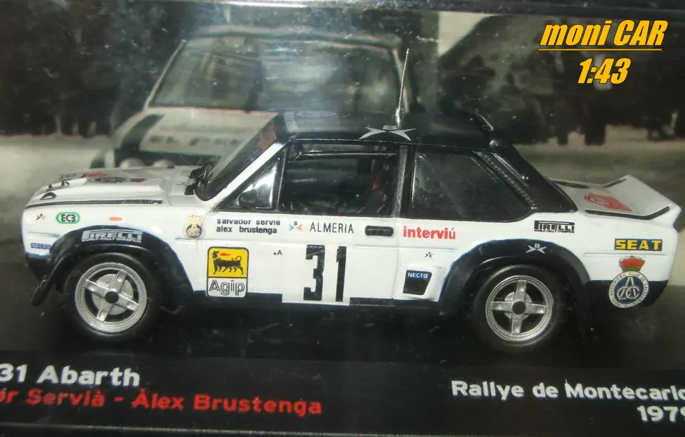 FIAT 131 Abarth No.31 - Salvador Servia - Álex Bdustenga - Rallye de Mote Carlo 1979 (1:43) Altaya/IXO