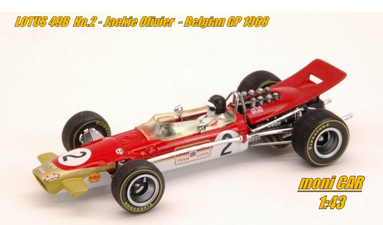 LOTUS 49B No.2 Jackie Olivier GP Belgian 1968 (1:43) QUARTZO