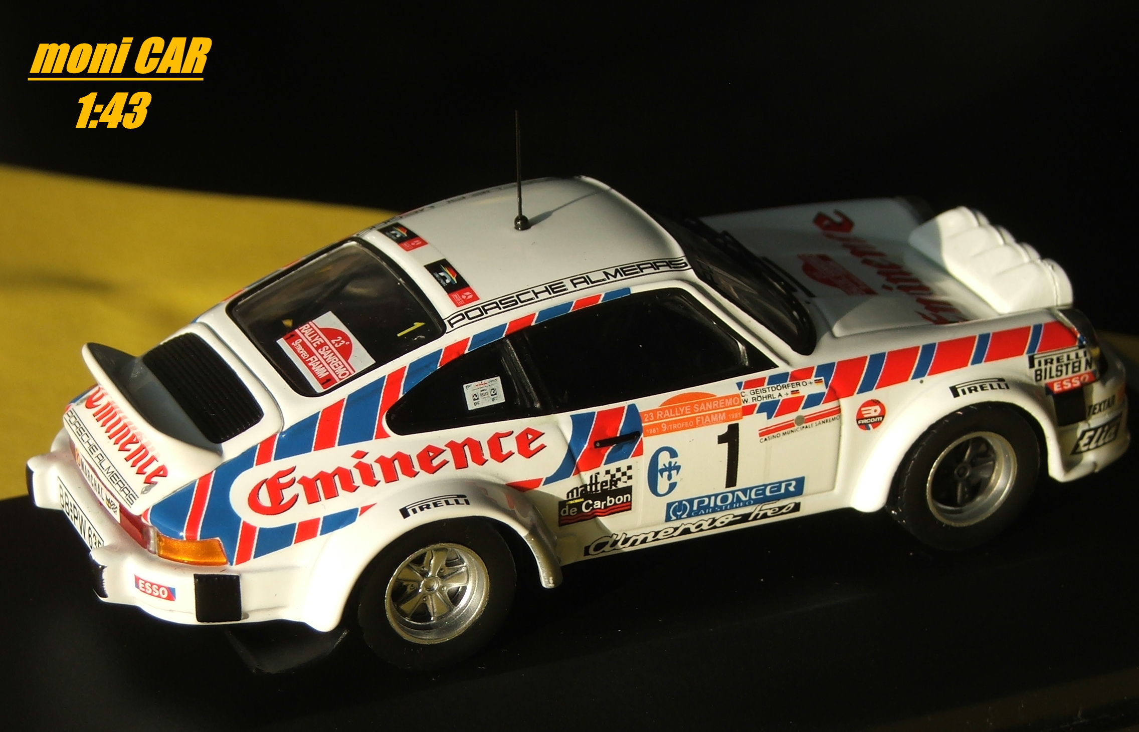 PORSCHE 911 SC Gr.4 No.1 W. Rohrl - C. Geistdorfer Rallye San Remo 1981 (1:43) CMR