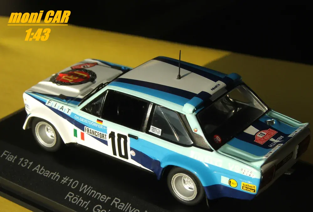FIAT 131 Abarth No.10 - W. Rohrl - C. Geistdorfer Winner Rallye Monte Carlo 1980 (1:43) CMR