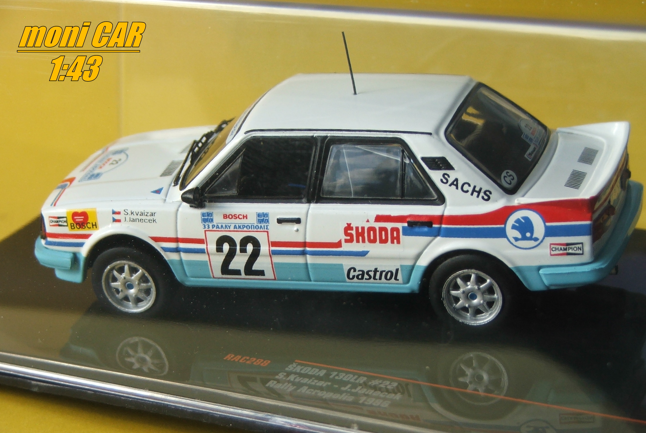 ŠKODA 130LR No.22 - S. Kvaizar-J. Janeček Rally Acropolis 1986 (1:43) IXO