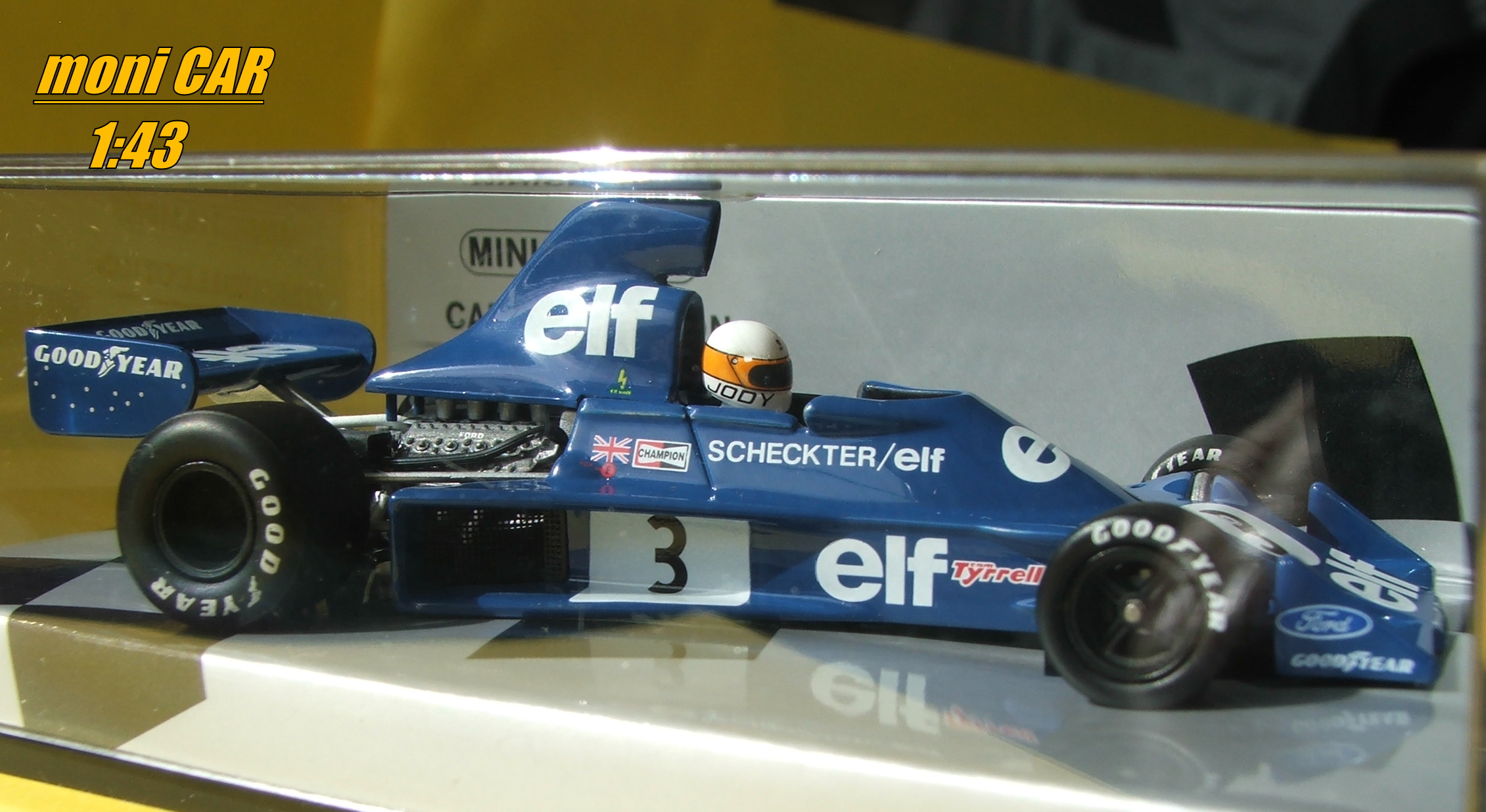 TYRRELL Ford 007 ELF No.3 Jody Scheckter 1975 (1:43) MINICHAMPS