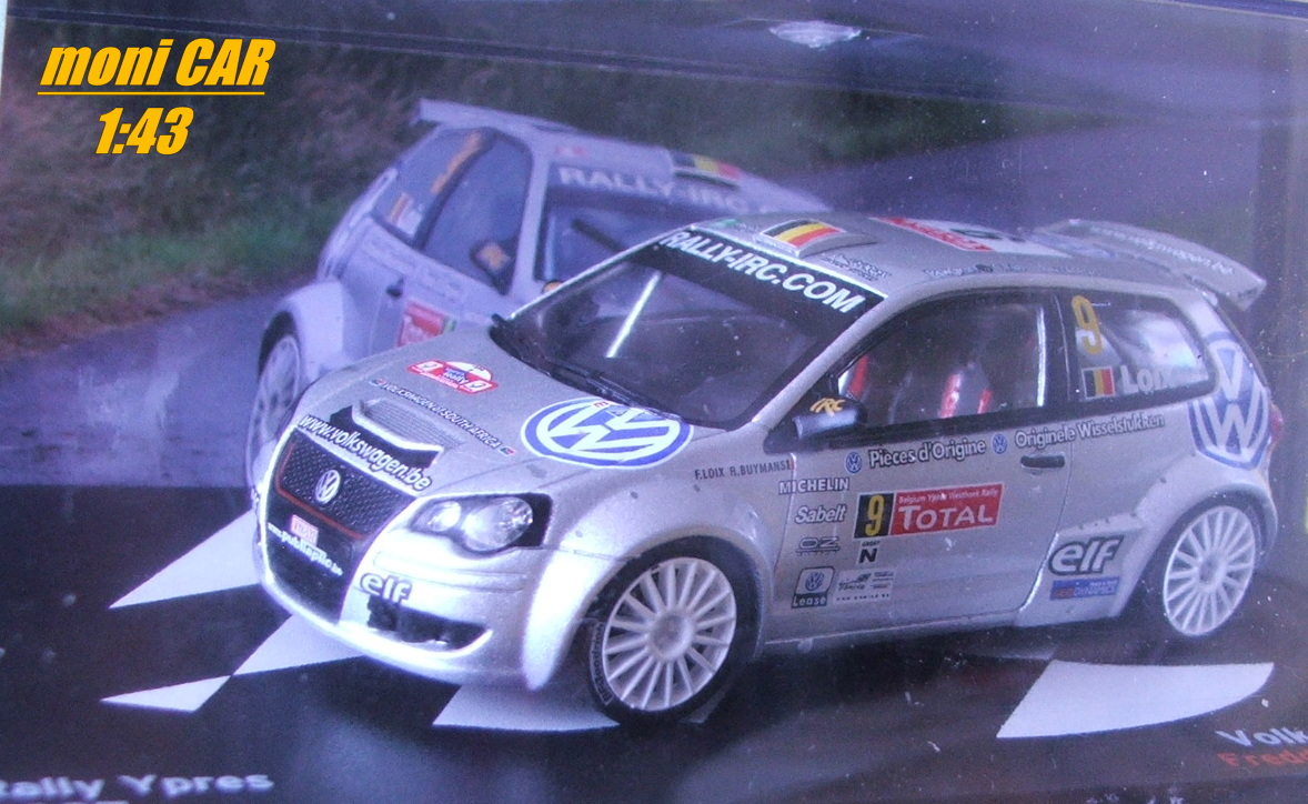 VOLKSWAGEN Polo S2000 no.8 - Freddy Loix - Robin Buysmans Rally Ypres 2007 (1:43) Altaya/IXO