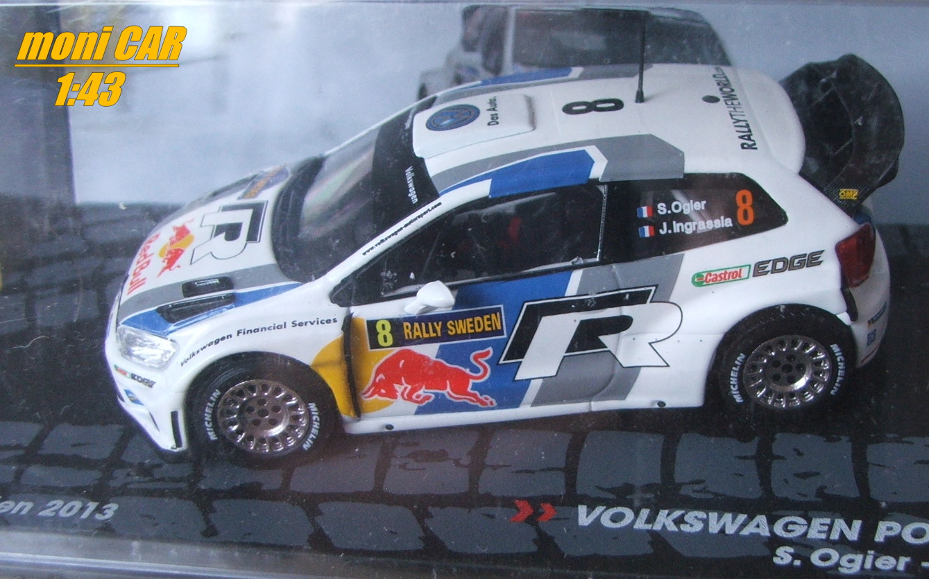 VOLKSWAGEN Polo R WRC No.8 - S. Ogier - J. Ingrassia - Rally Sweden 2013 (1:43) Altaya/IXO