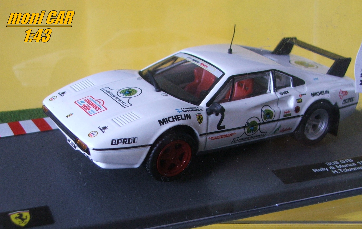 FERRARI 308 GTB No.2 - Henri Toivonen - Juha Piironen - Rally di Monza 1983 (1:43) Altaya/IXO