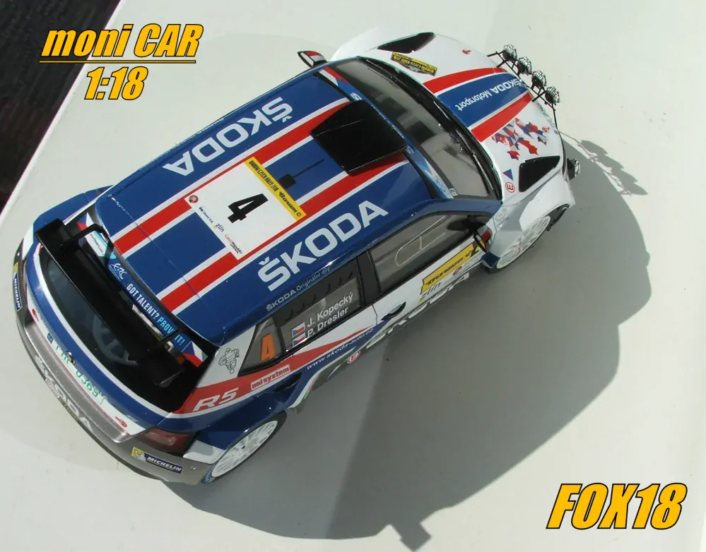 Škoda Fabia R5 No.4 - J.Kopecký P.Dresler - Barum Rally 2018 (1:18) FOX18