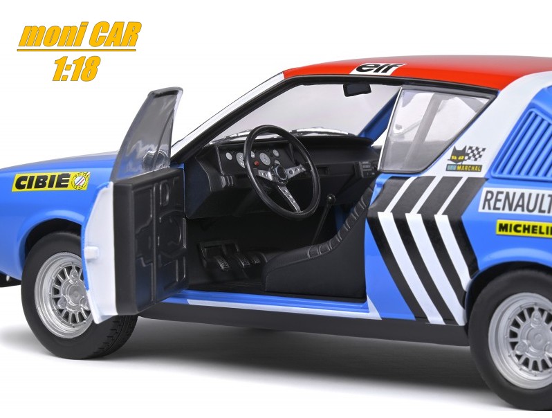 RENAULT 17 Gordini No. 12 - J.L.THERIER - C.DELFERRIER winner Rallye Press On Regardless 1974 (1:18) SOLIDO