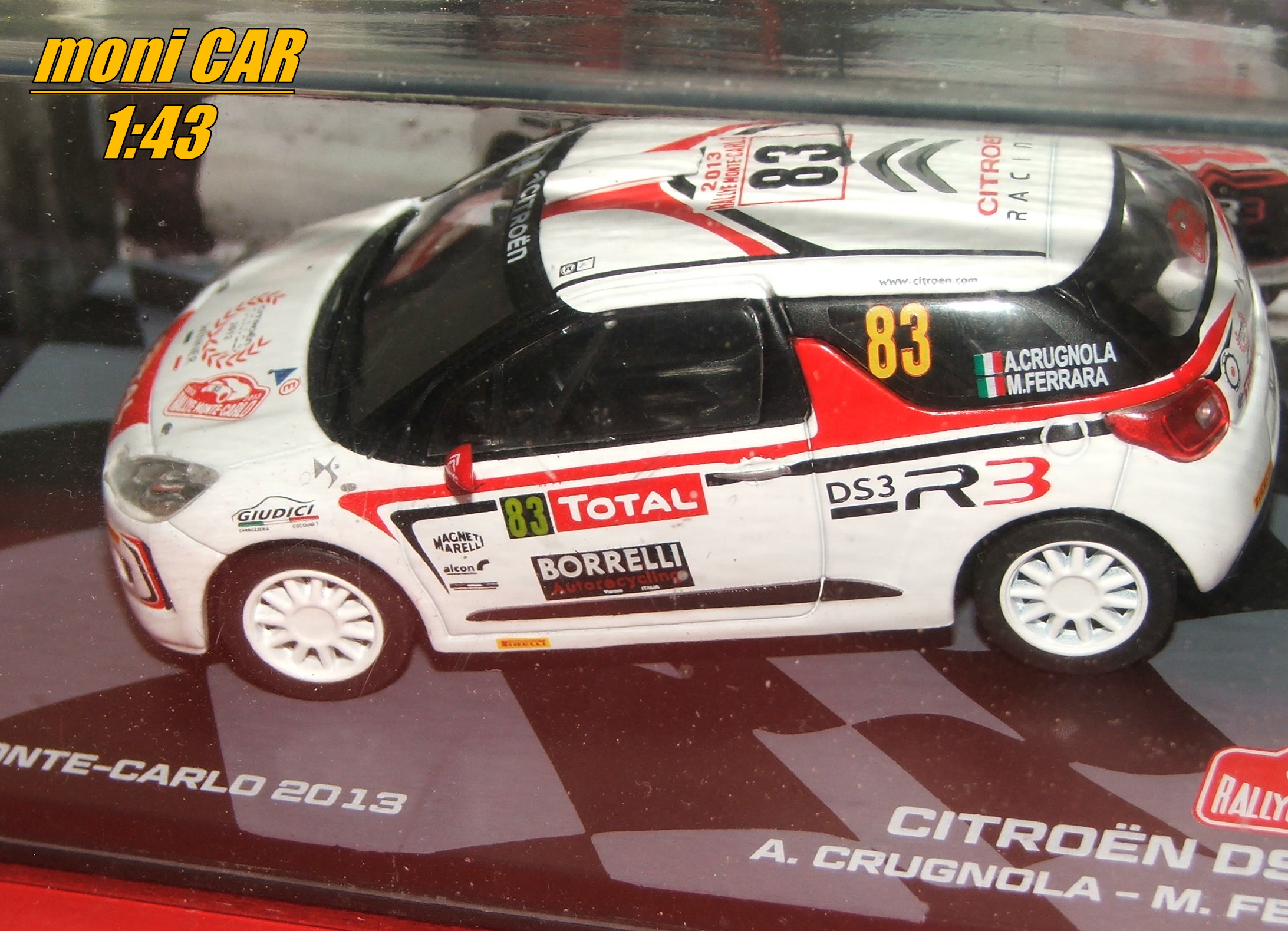 CITROEN DS 3 R3 - No.83 - A. Crugnola - M. Ferrara Rallye Monte Carlo 2013 (1:43) Altaya/IXO