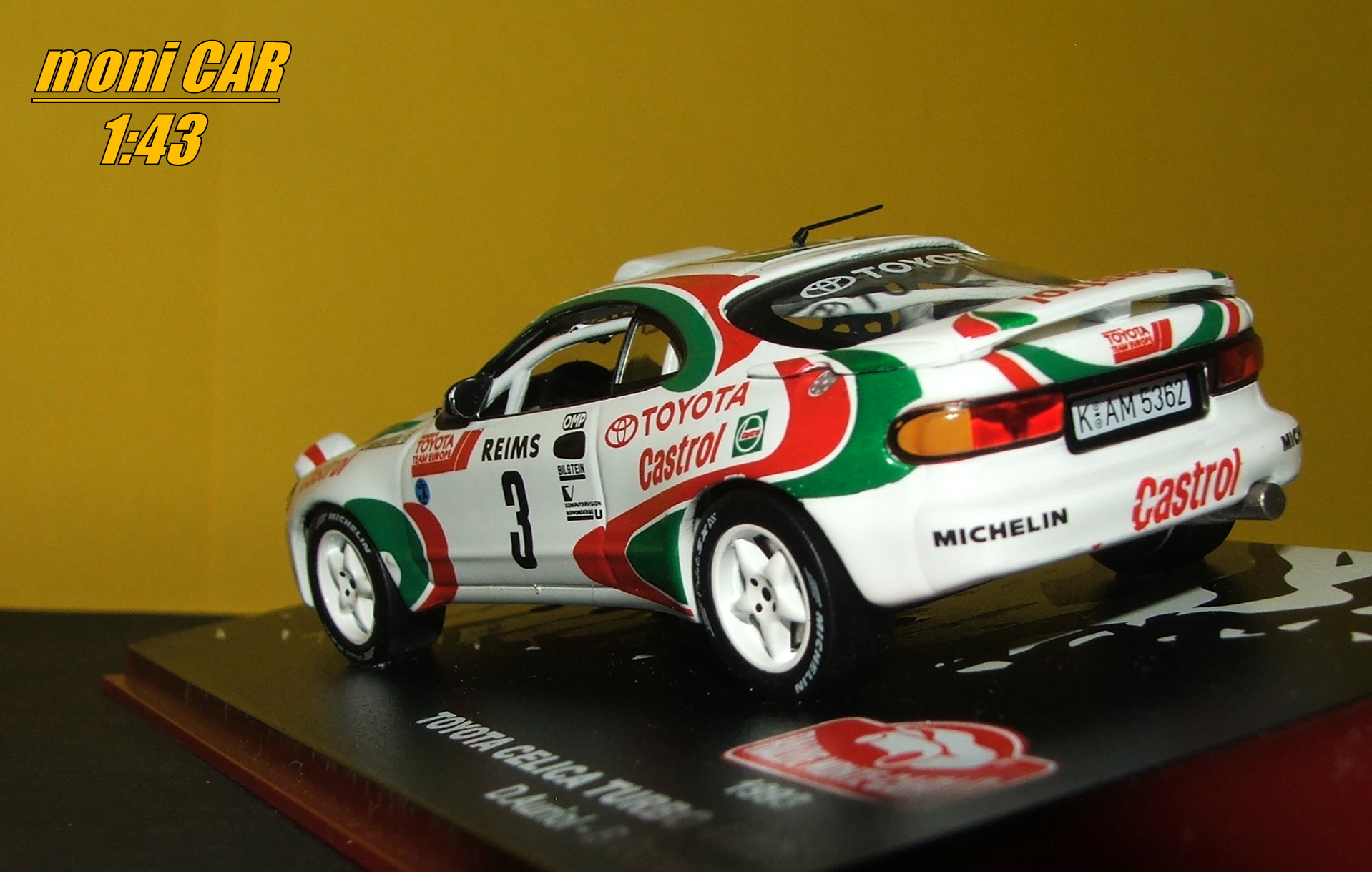 TOYOTA Celica turbo 4WD No.3 - D. Auriol-B. Occelli Rallye Monte Carlo 1993 (1:43) Altaya/IXO