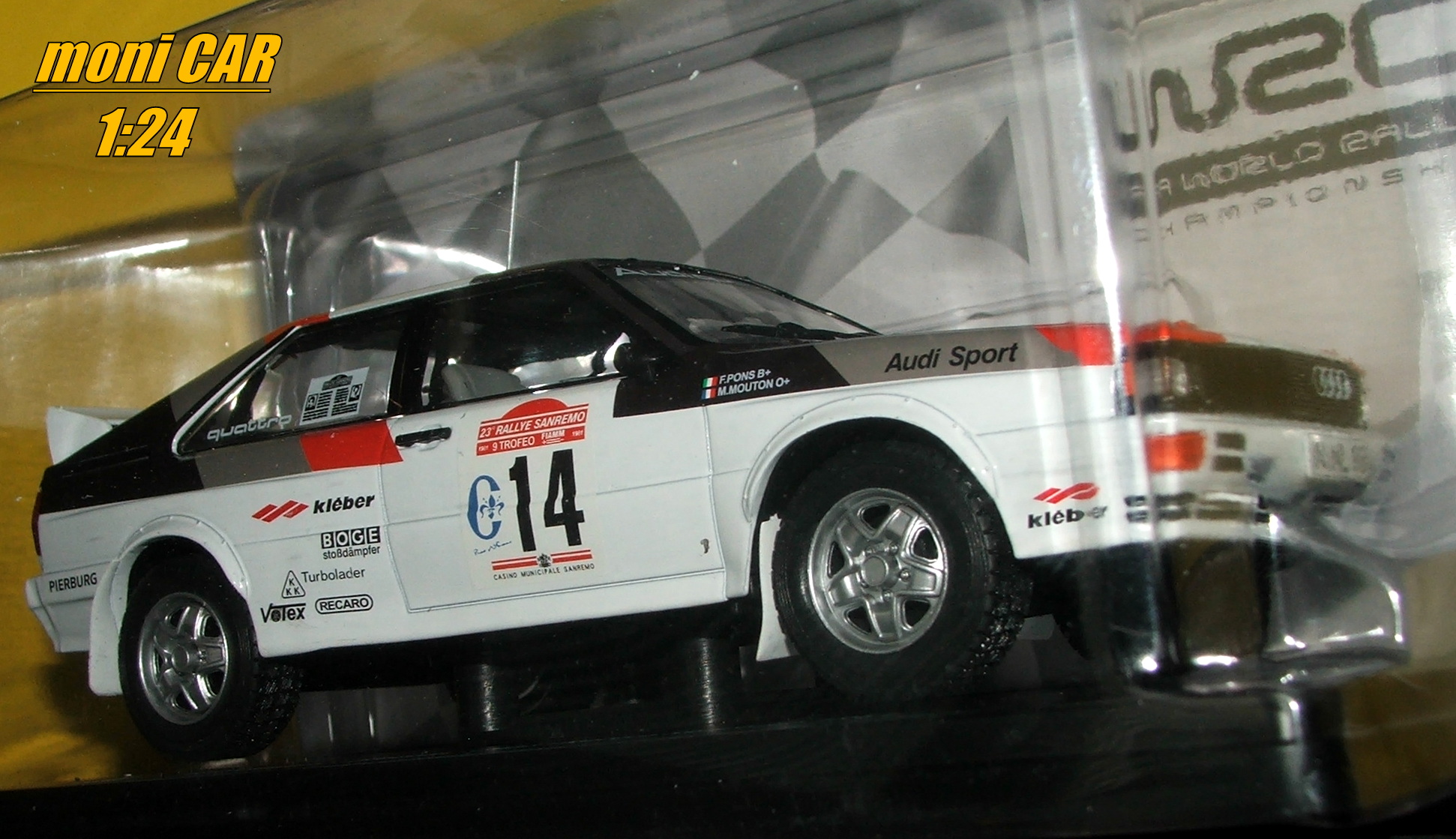 AUDI Quatro No.14 - Michèle Mouton - Fabrizia Pons - Winners Rally Sanremo 1981 (1:24) HASCHETTE