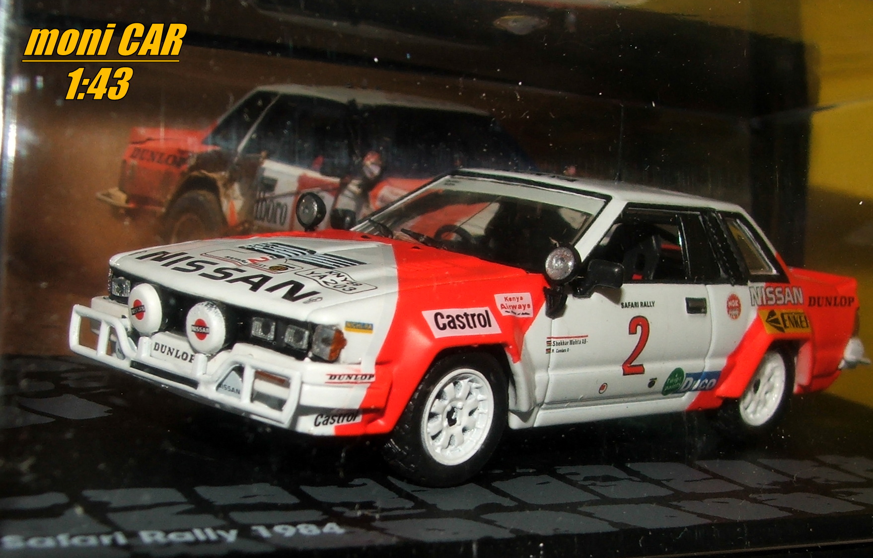 NISSAN 240RS No.2 - S. Mehta - R. Combes Safari Rally 1984 (1:43) Altaya/IXO