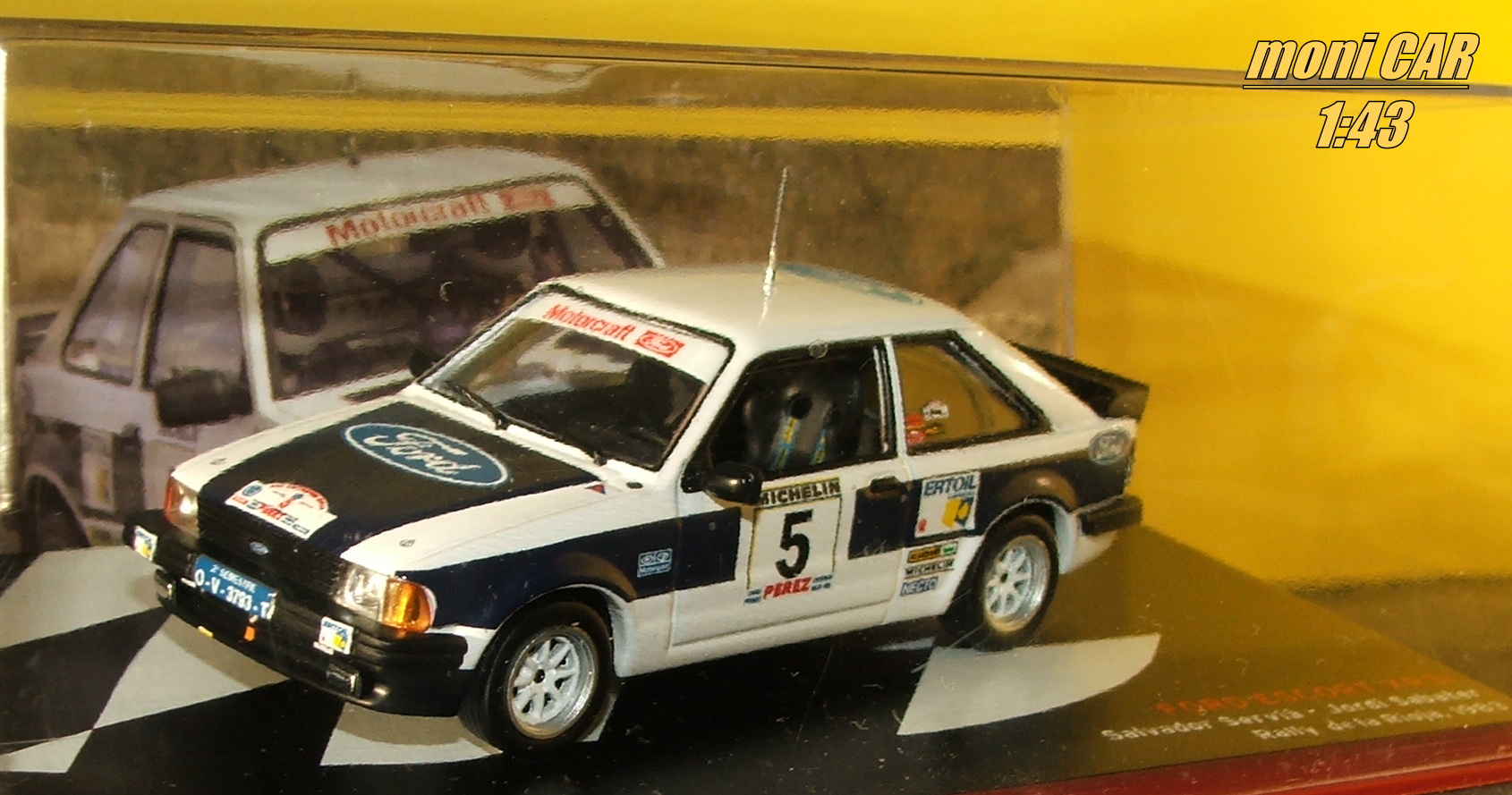 FORD Escort XR3i No.5 - Salvador Servia - Jordi Sabater - Rally de la Rioja 1983 (1:43) Altaya/IXO