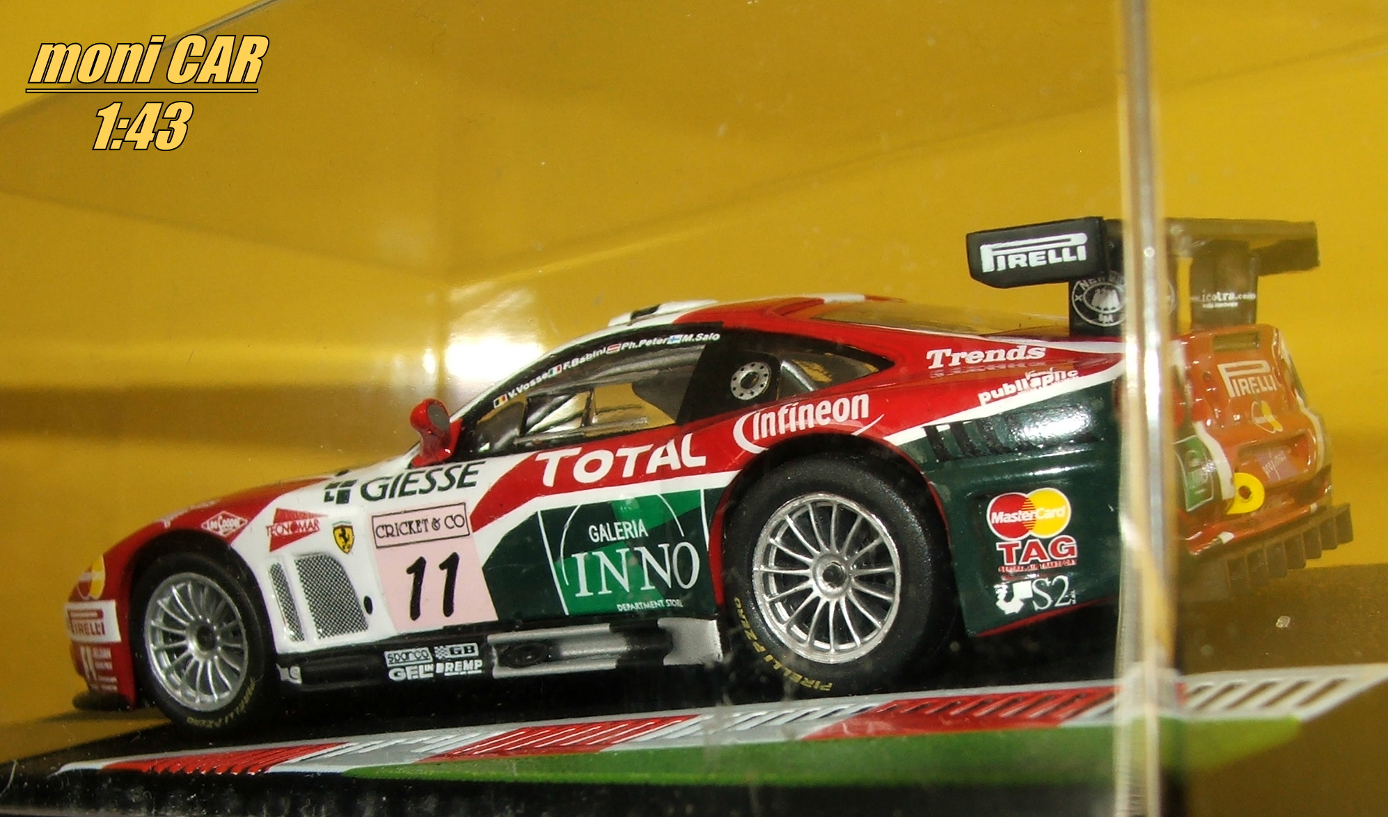 FERRARI 575 GTC No.11 - M. Salo - P. Peter - F. Babini - V. Vosse - 24h Spa-Francorchamps 2004 (1:43) Altaya/IXO