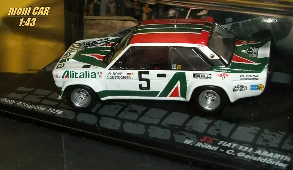 FIAT 131 Abarth No.5 - W. Rohrl - C. Geistgorfer - Rally Acropolis 1978 (1:43) Altay/IXO