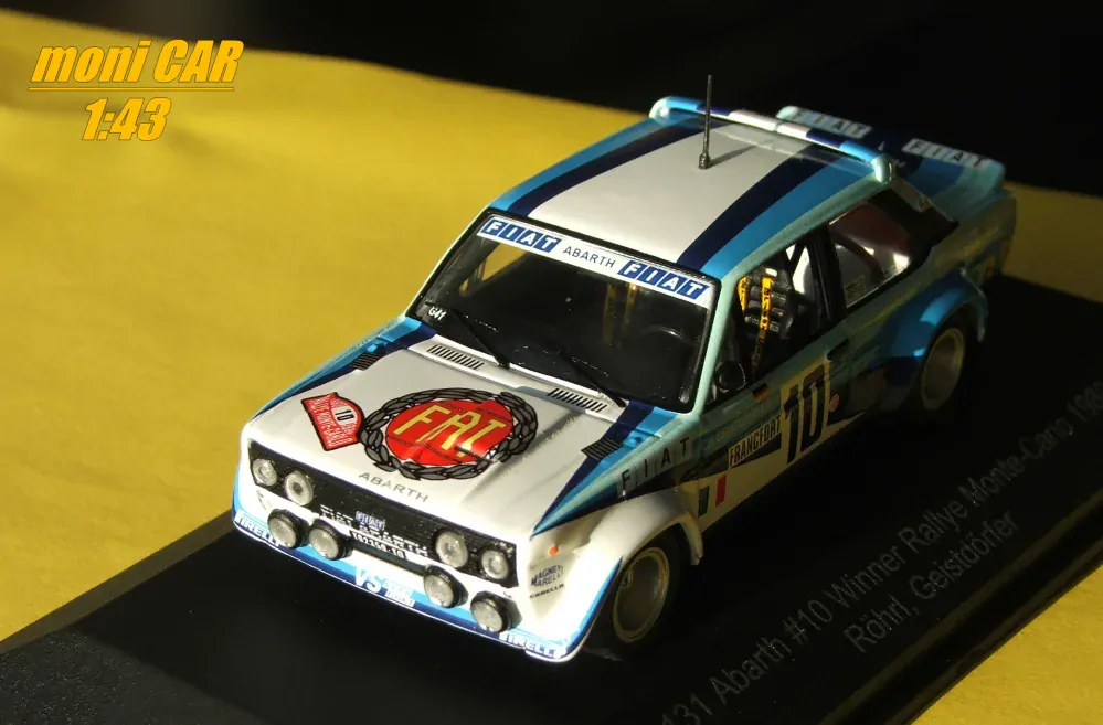 FIAT 131 Abarth No.10 - W. Rohrl - C. Geistdorfer Winner Rallye Monte Carlo 1980 (1:43) CMR