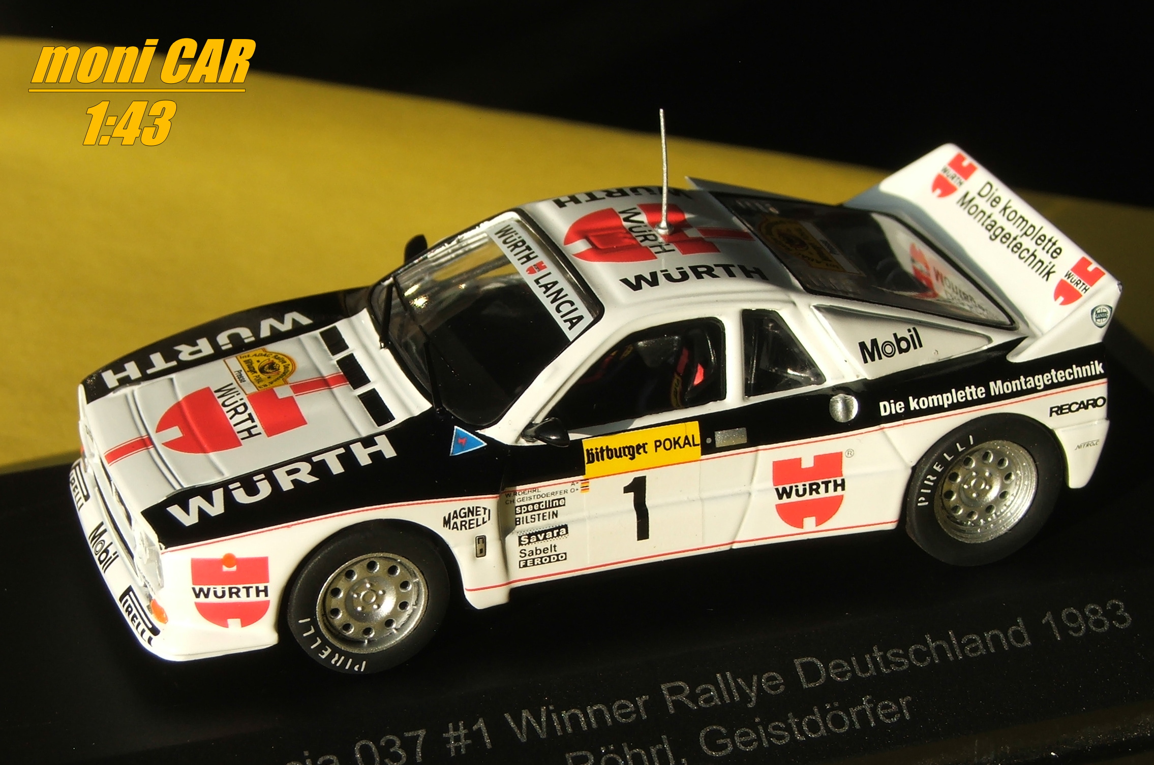 LANCIA 037 No.1 W. Rohrl - C. Geistdorfer  Rallye Deutschland 1983 (1:43) CMR