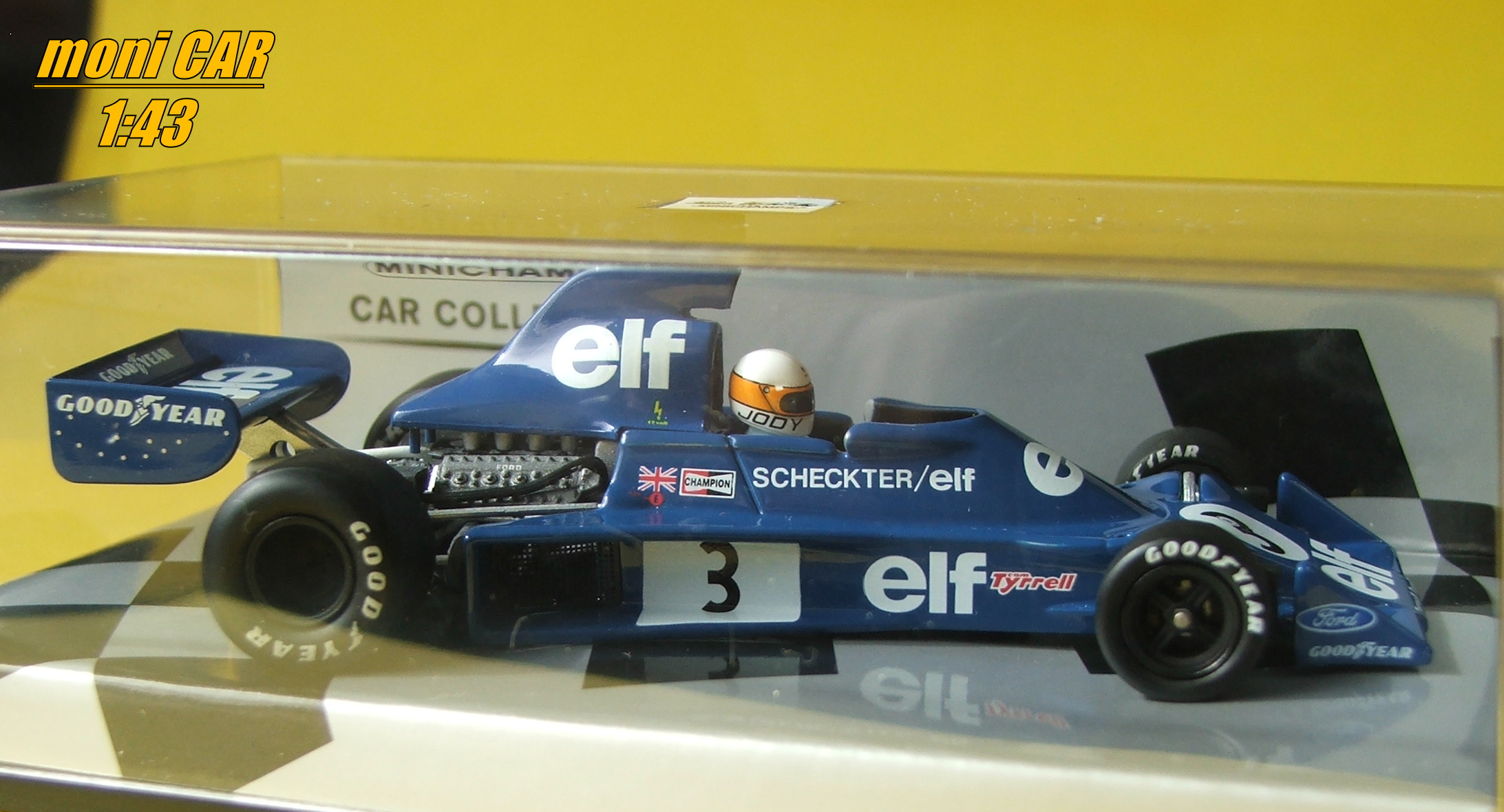 TYRRELL Ford 007 ELF No.3 Jody Scheckter 1975 (1:43) MINICHAMPS