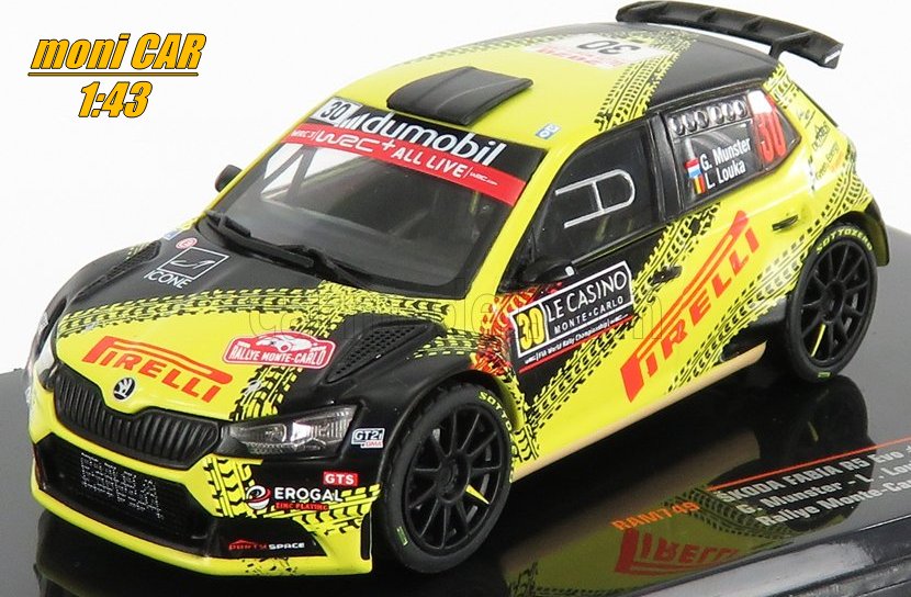 ŠKODA Fábia R5 EVO No.30 - G. Munster - L. Louka Rallye Monte Carlo 2020 (1:43) IXO