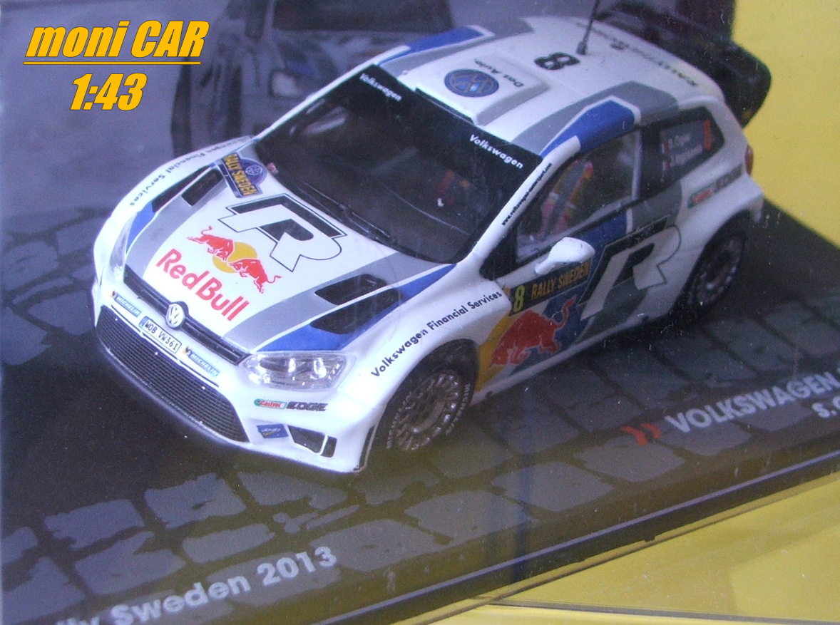 VOLKSWAGEN Polo R WRC No.8 - S. Ogier - J. Ingrassia - Rally Sweden 2013 (1:43) Altaya/IXO