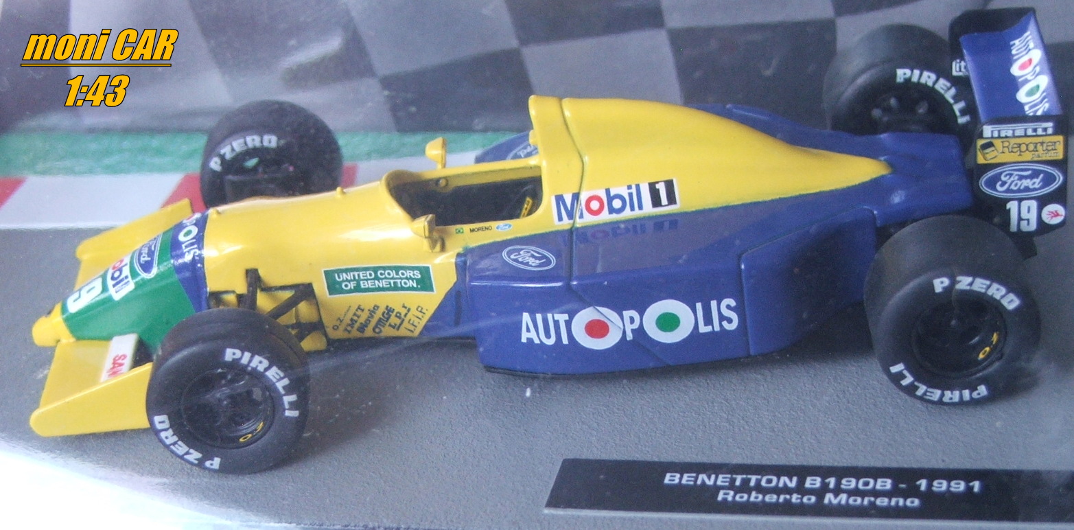 BENETTON B190B No.19 - Roberto Moreno - 1971 (1:43) Altaya/IXO