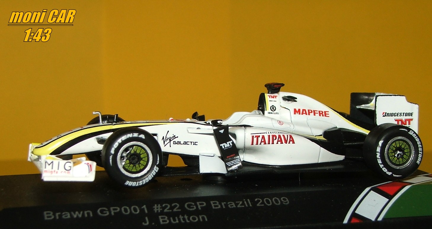 BRAWN Mercedes GP001 No.22 5th- Jenson Button GP Brazil 2009 (1:43) CMR