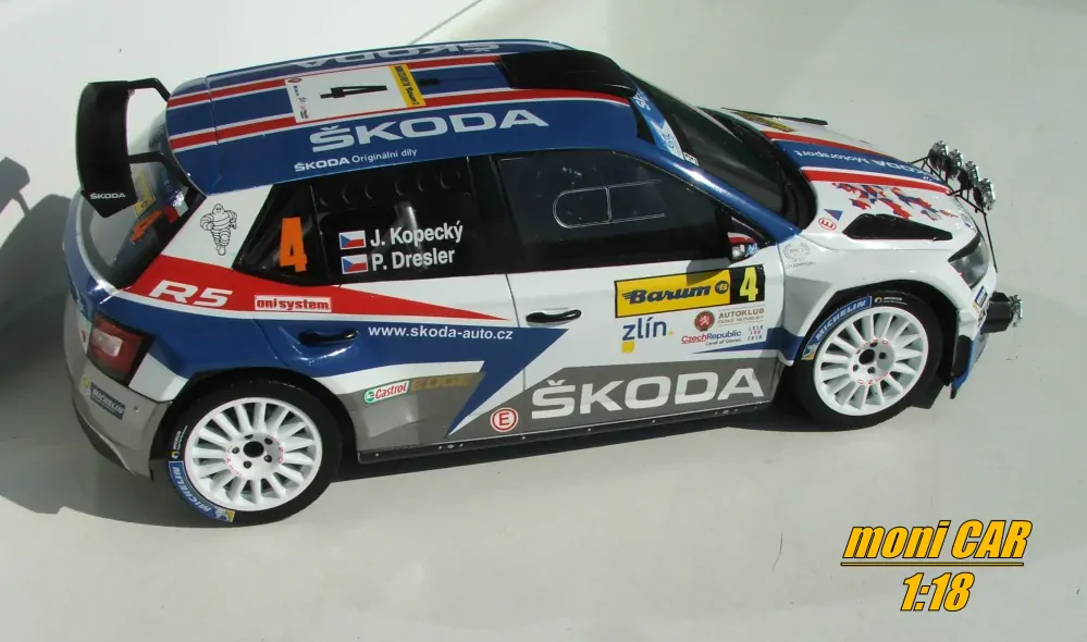 Škoda Fabia R5 No.4 - J.Kopecký P.Dresler - Barum Rally 2018 (1:18) FOX18
