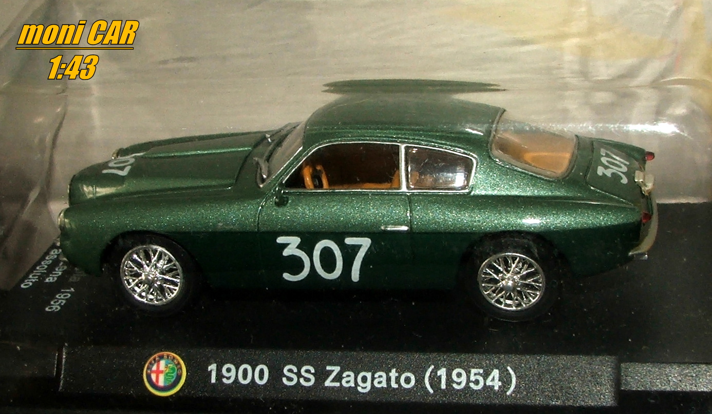 ALFA ROMEO 1900 SS Zagato No.307 - Paolo Lena - Millie Miglia 1956 (1:43) HASCHETTE