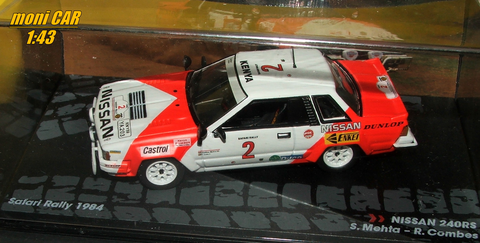 NISSAN 240RS No.2 - S. Mehta - R. Combes Safari Rally 1984 (1:43) Altaya/IXO
