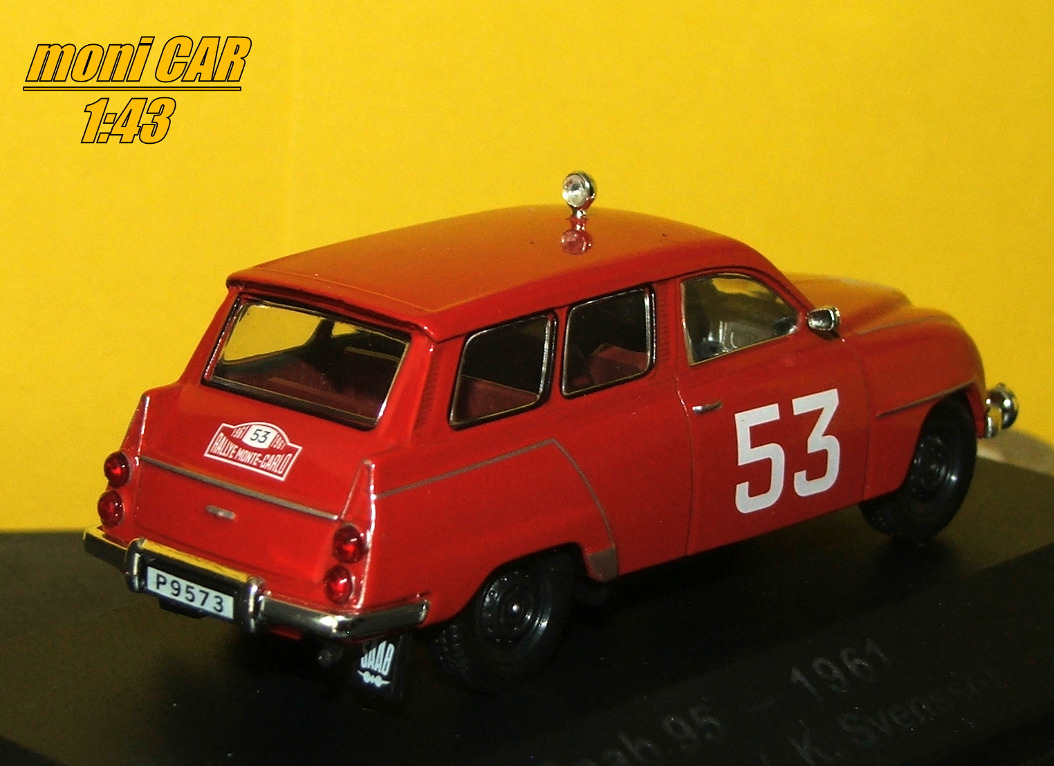 SAAB 95 No.53 - E. Carlsson - K. Svensson Rallye Monte Carlo 1961 (1:43) ATLAS