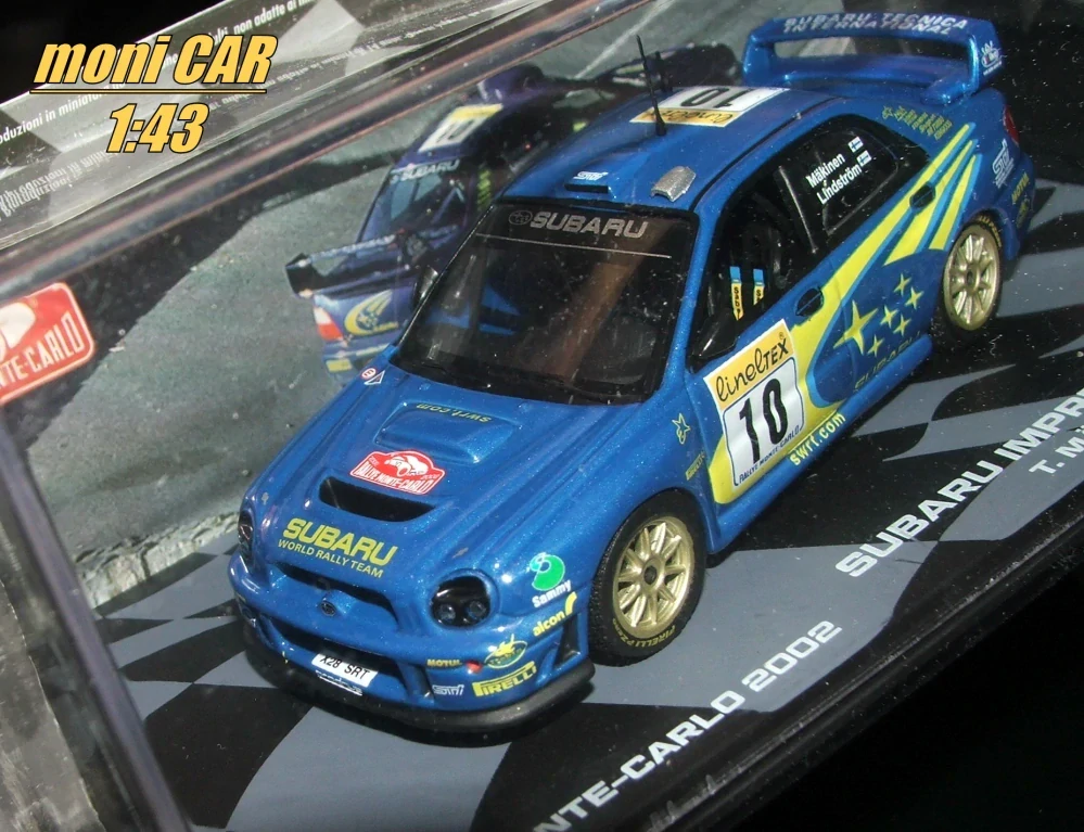 SUBARU Impreza WRC 2001 No.10 T. Mäkinen - K. Lindstrom - Rallye Monte Carlo 2002 (1:43) Altaya/IXO