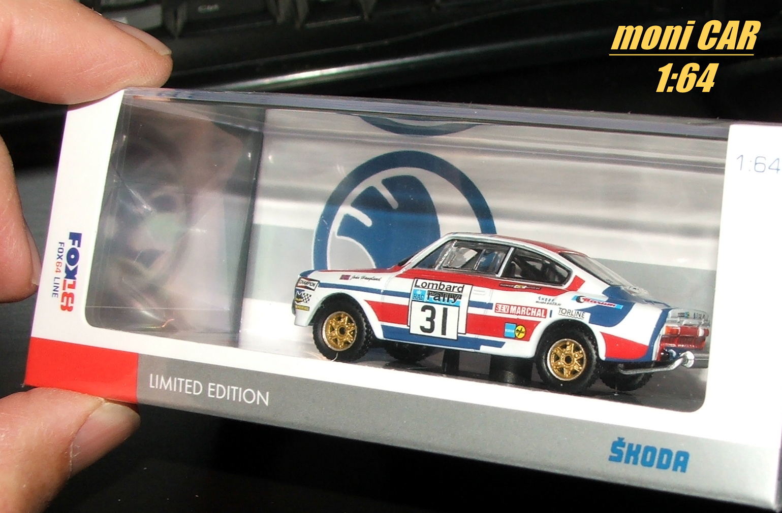 ŠKODA 130 RS No.31 - John Haugland - Fred Gallaghier - Rally RAC 1976 (1:64) FOX18