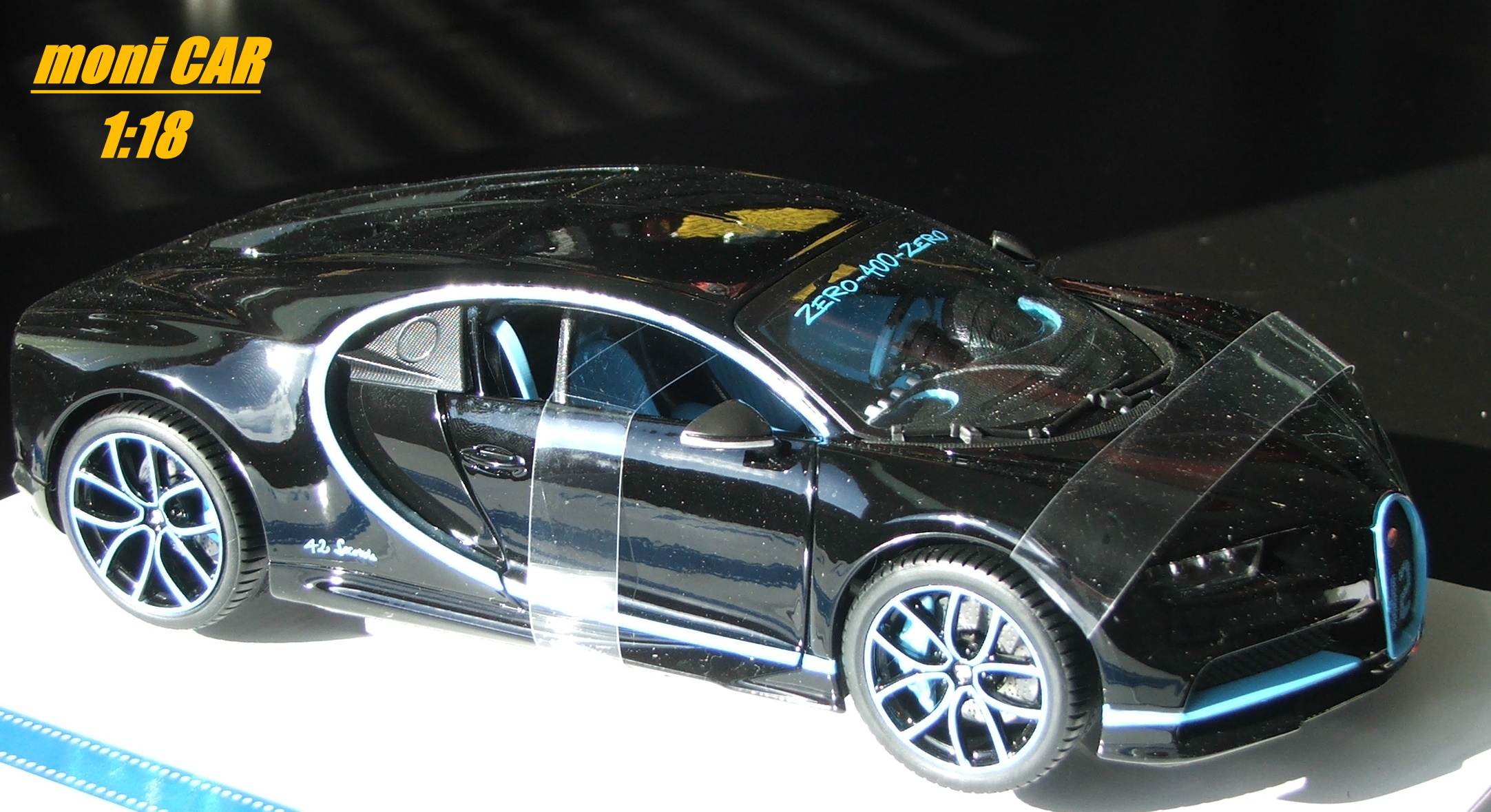 BUGATTI - CHIRON LE PATRON N 42 2017 - ZERO 400 Km/h ZERO 42 SECONDS - MONTOYA (1:18) BURAGO