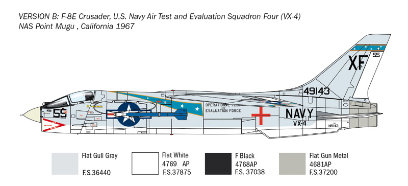 F-8E Crusader (1:72) ITALERI