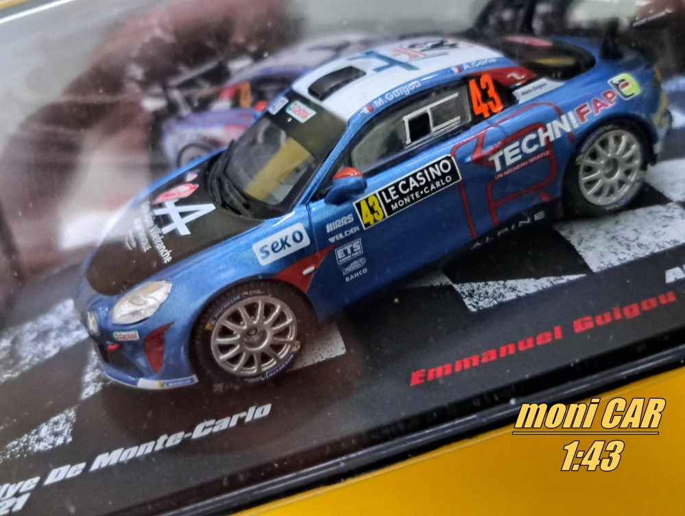 ALPINE A110 R-GT No.43 - Emmanuel Guigou - Alexandre Coria - Rally Monte Carlo 2021 (1:43) Altaya/IXO