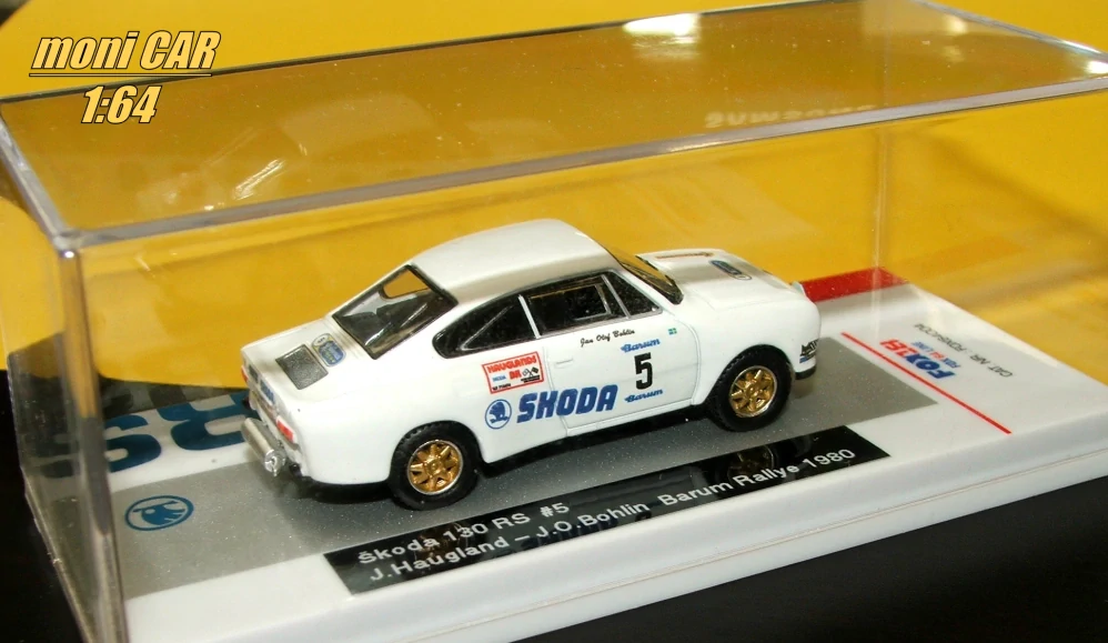 ŠKODA 130 RS No.5 - John Hauglang - Jan-Olof Bohlin - Barum Rallye 1980 (1:64) FOX18