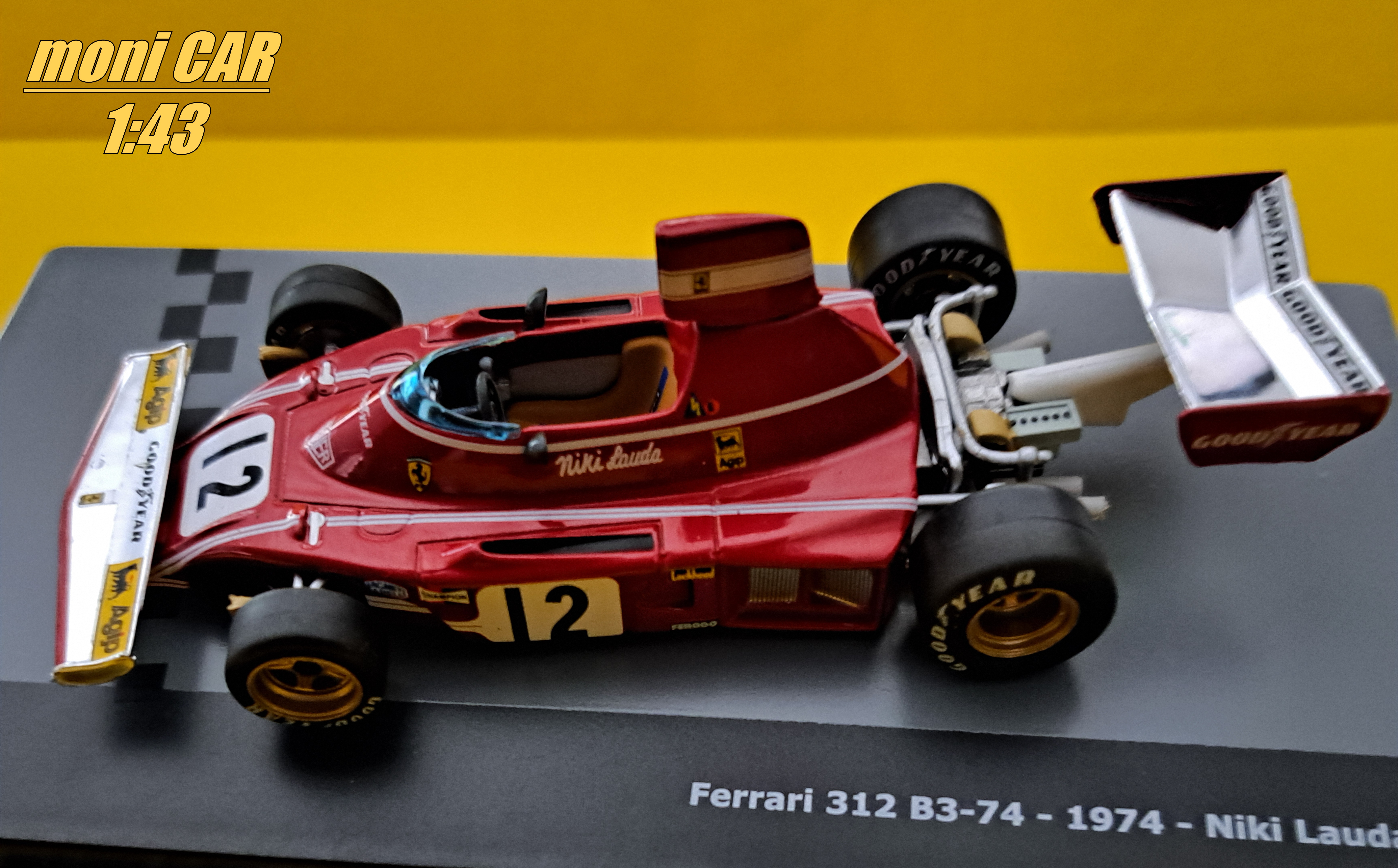 FERRARI 312 B3-74 No.12 Niki Lauda - F1 - 1974 (1:43) Altaya/IXO